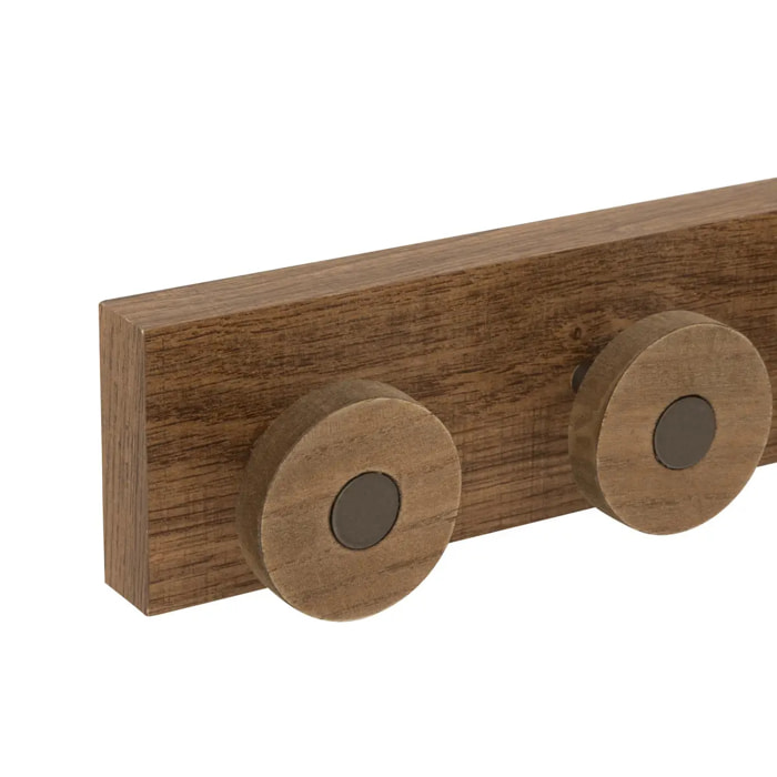 Patère 6 crochets Come en bois L 58cm