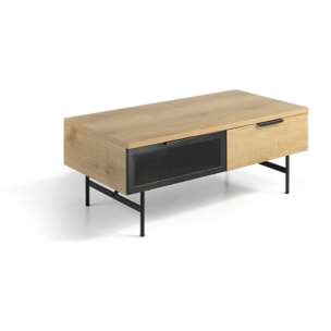 Mesa de centro – Roble y metal