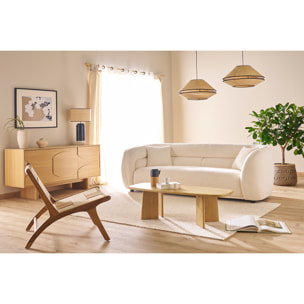 Table basse rectangulaire en bois manguier massif L120 cm SOTA
