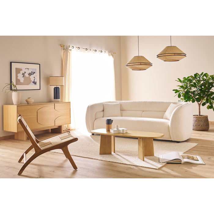 Table basse rectangulaire en bois manguier massif L120 cm SOTA