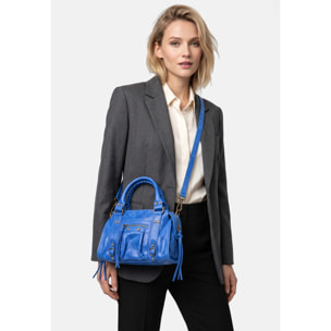 Borsa a spalla da donna - Modello Erisia - Vera pelle - 25.0 x 15.0 x 10.0 cm
