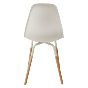 Chaise Scandinave Phenix Blanc - Lot De 4