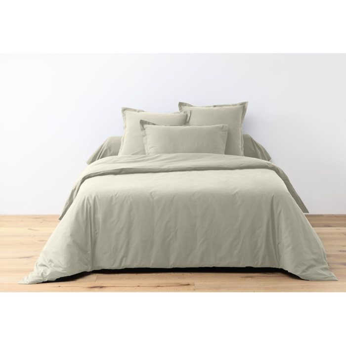 Parure Housse De Couette + 2 taies 100% Coton 57fils Grege