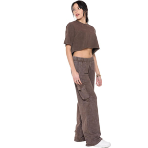 T-shirt da donna con collo a dolcevite a manica lunga in costina "Pearl"