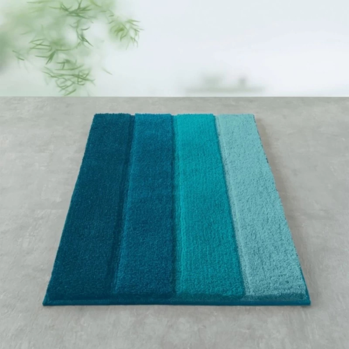 Tapis de bain Polyester FOUR 55x65cm Bleu Pétrole Spirella