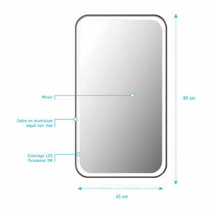 Miroir 80x45 avec LED - UBY LED