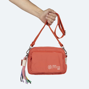 BOLSO DEEP RECYCLED CROSSBODY CAMERA C/CORAL