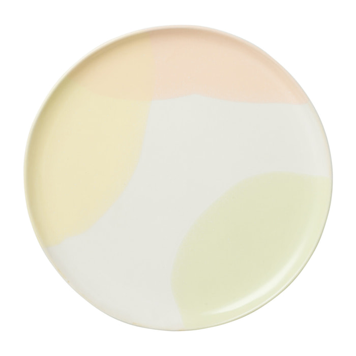 J-Line assiette Point - porcelaine - mix - small - 4 pcs