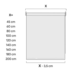 Estor enrollable Traslúcido LIGHT Gris oscuro