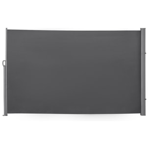 Toldo Lateral Retráctil 300x180 cm Pantalla Enrollable Mampara de Privacidad y Protección Solar para Jardín Balcón Terraza Gris