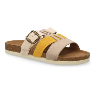 Sandalia Mujer cómoda con tiras y hebilla