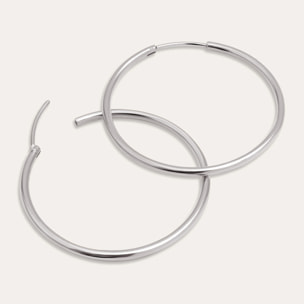 Pendientes Aro Maria L  Acero