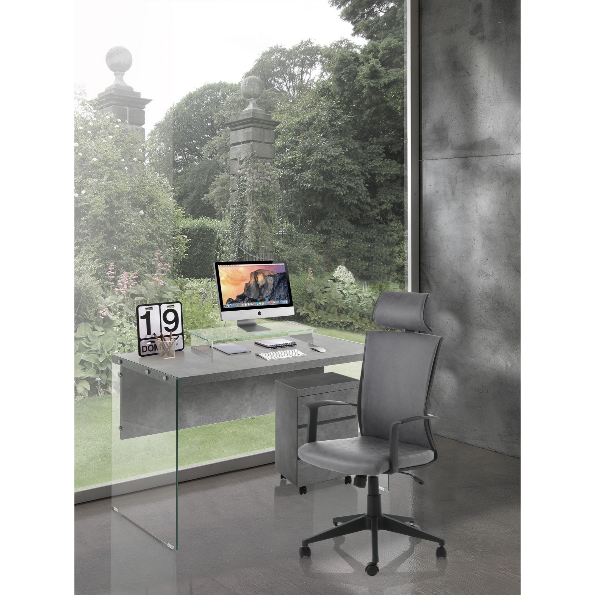 Tomasucci Fauteuil de bureau ONTARIO Gris