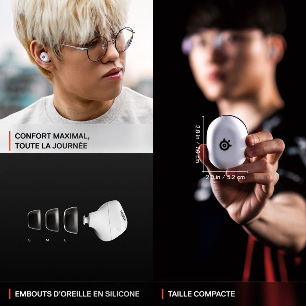 Casque gamer STEELSERIES Arctis GameBuds Blanc