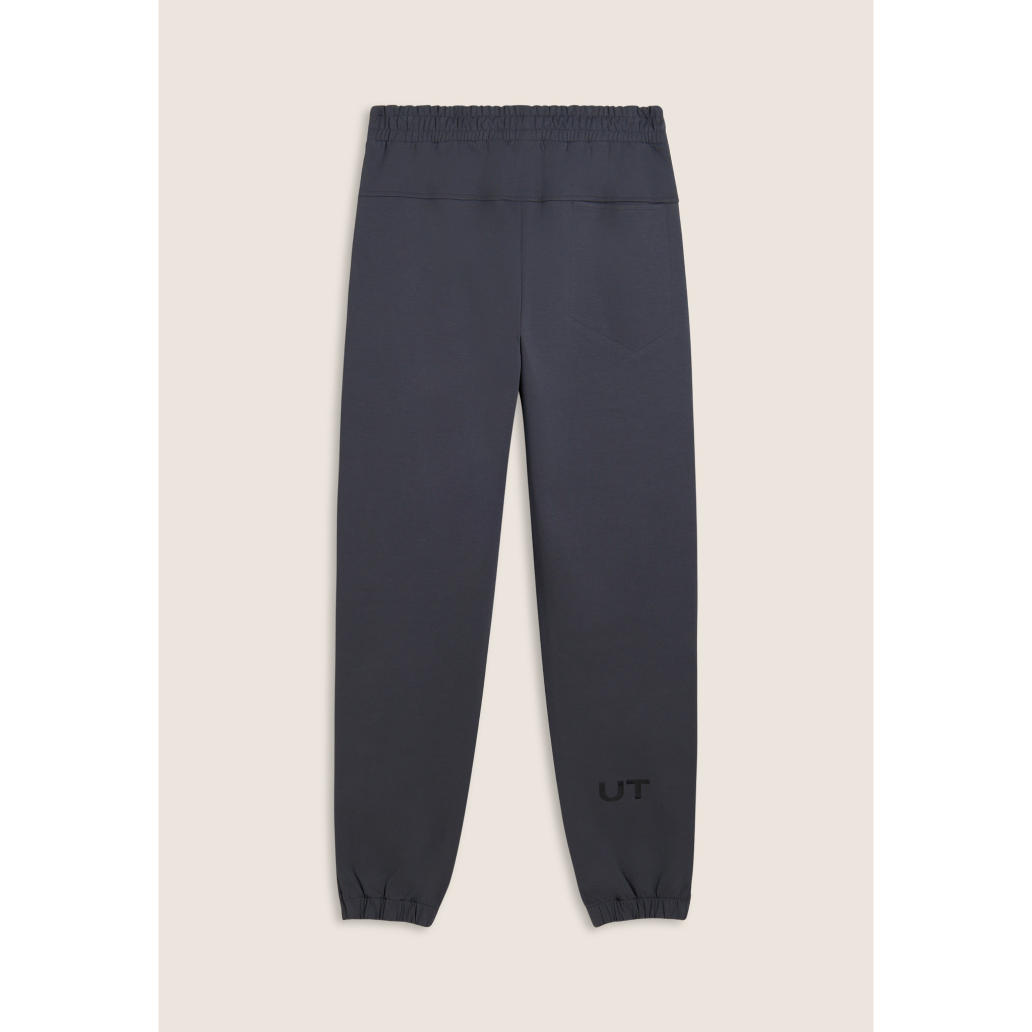 Pantaloni slim in interlock con dettagli lucidi