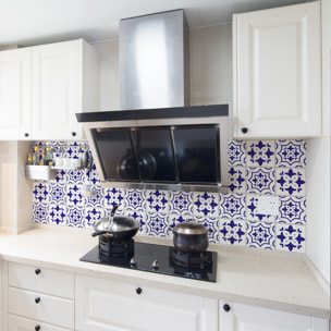 Stickers muraux - Sticker Mural Carrelage adhésif Cuisine Salle de Bain - 24 STICKERS CARRELAGES AZULEJOS LUPE