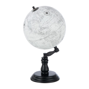 J-Line globe sur pied - bois - gris/noir - medium