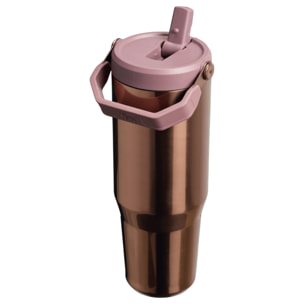 Borraccia Con Cannuccia - 0,89L - ICEFLOW™ FLIP STRAW 2.0 TUMBLER - Polished Rose Gold