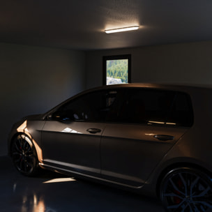 Forlight - Plafón LED Exterior IP65 17.5W, Luz Blanca Neutra 4000K, Resistente al Agua y Golpes, Fácil Instalación, 560mm, Ideal para Garajes y Porches