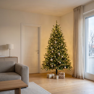 Albero di Natale artificiale in PVC e acciaio - VERDE