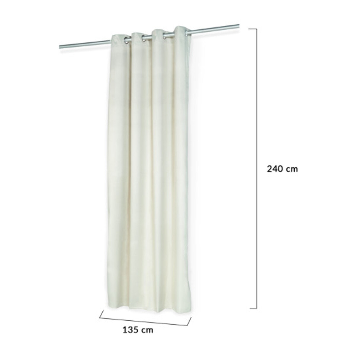 Rideaux thermiques - lot de 2 - Beige