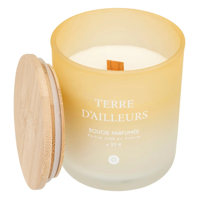 Bougie parfumée "Terre d ailleurs" pétales de musc 255g