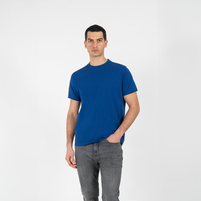 T-shirt jersey di cotone bio washed regular fit