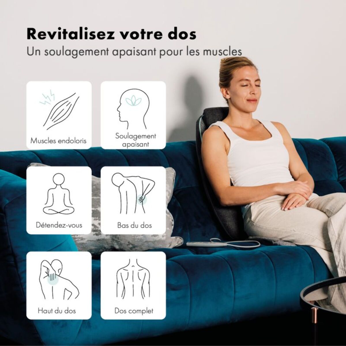 Siège ZEN de massage Atlas Shiatsu & aromathérapie