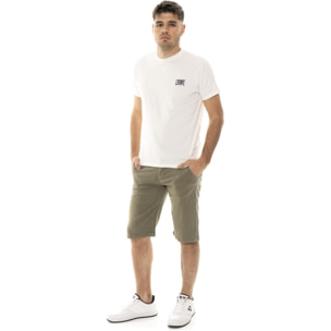 Bermuda chino da uomo in twill elasticizzato Leone Easy