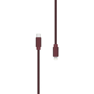 Câble Lightning ADEQWAT Lghtn vers USBC 2m Dark Red certif Apple