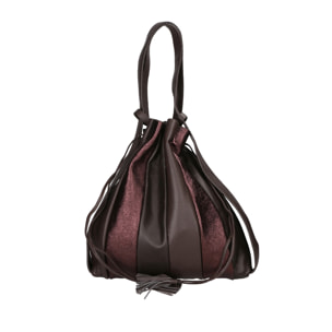 Borsa a spalla da Donna Oceania in Vera Pelle Made in Italy 37x34x6 cm