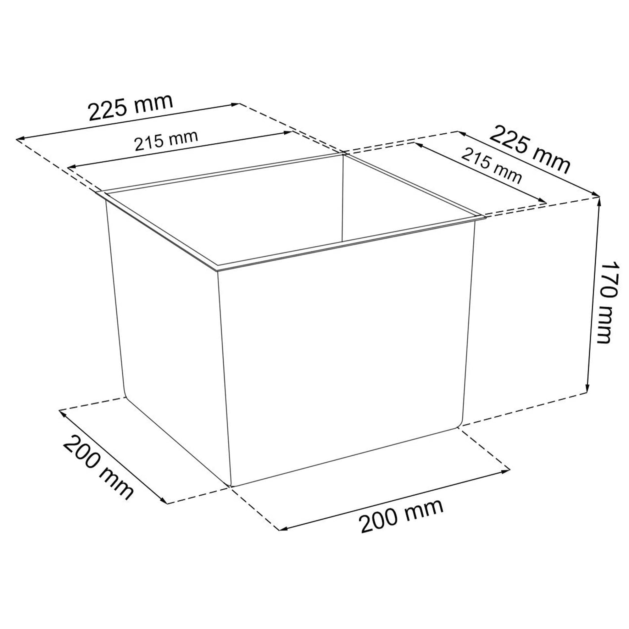 2 unidades de maceta rato de 26,6 litros con inserto 26,5 x 26,5 x 50 cm en color antracita