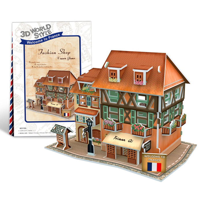 Puzzle 3D WORLD STYLE CLASSIC STYLE FRANCIA Fashion Street Shop.