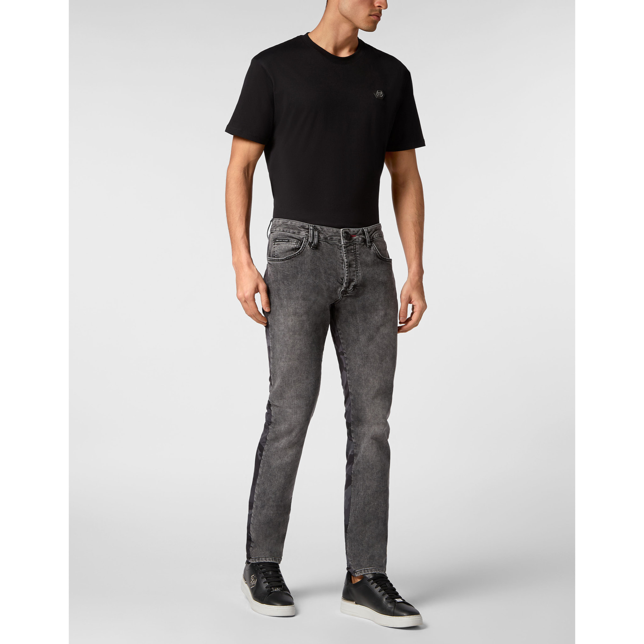 PHILIPP PLEIN Vaqueros de corte recto CAMOUFLAGE