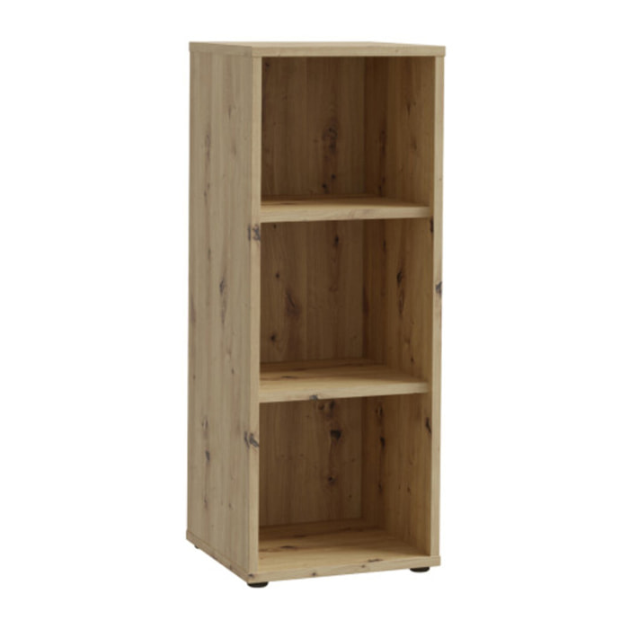 Etagère 2 plateaux 45 cm de large en décor bois chêne - GOTHAM