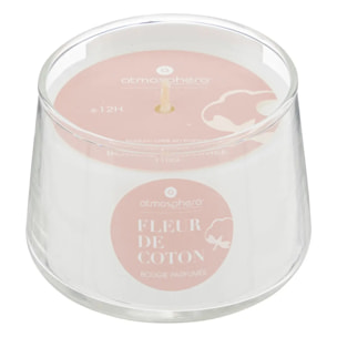 Bougie parfumée "Izor" en verre 110g fleur de coton