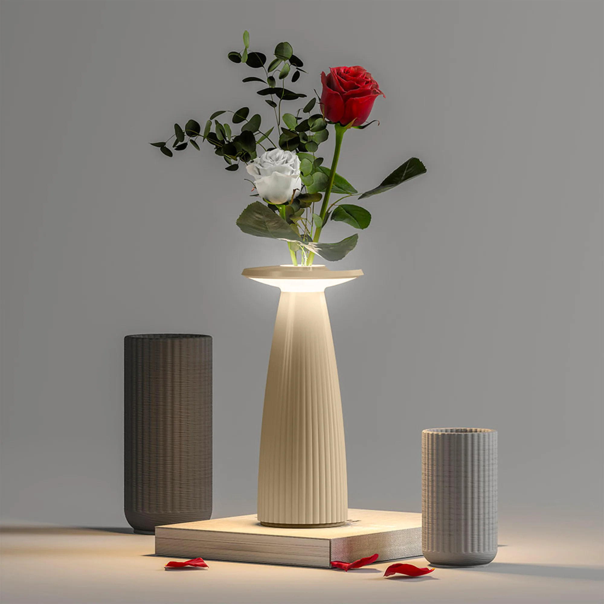 Lampe de table sans fil vase FLORA H20CM
