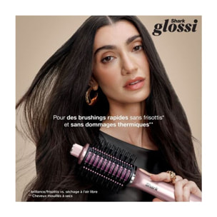 Brosse soufflante SHARK GLOSSI 2-en-1 Rose Poudré