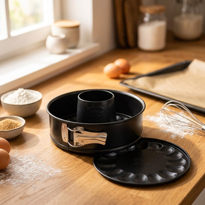 Moule à manqué à charnière avec fond à savarin 20 cm Dr Oetker Back Freude