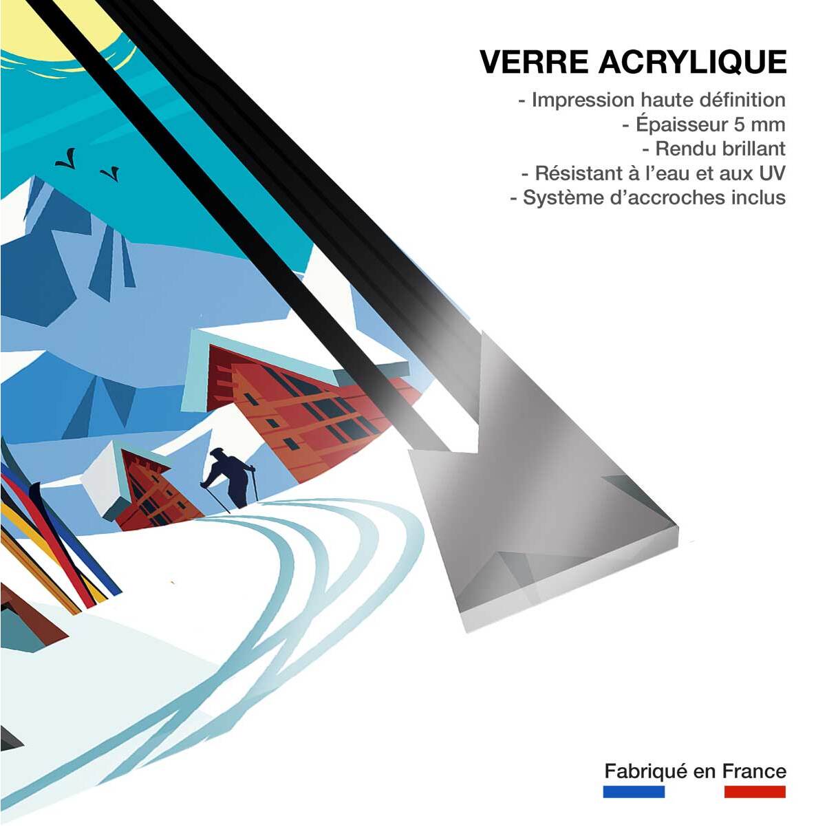 Tableau  belle plagne Tableau plexiglas