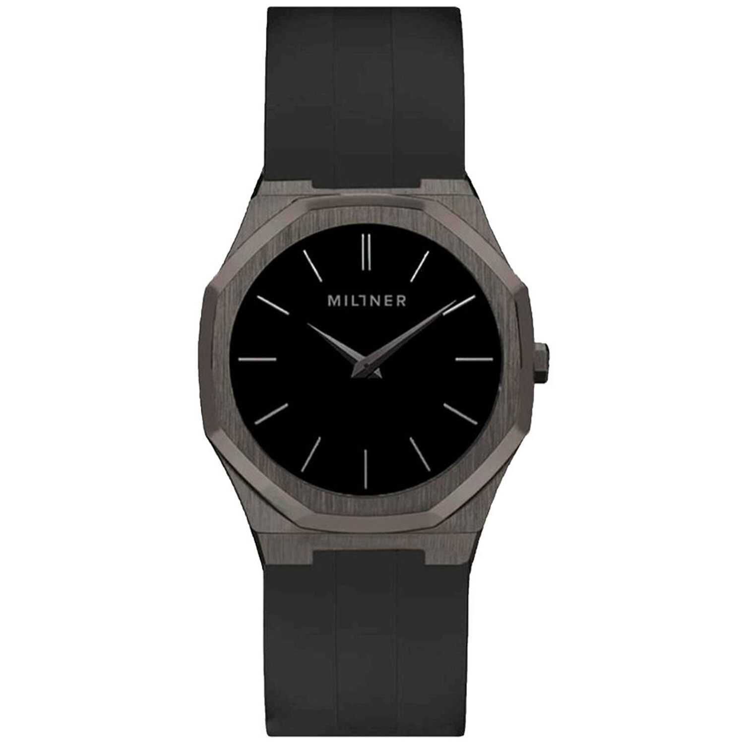 Reloj Millner OXFORD-SPORT-NEGRO Mujer Analogico Cuarzo con Correa de Silicona