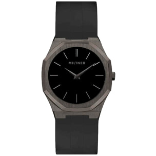 Reloj Millner OXFORD-SPORT-NEGRO Mujer Analogico Cuarzo con Correa de Silicona