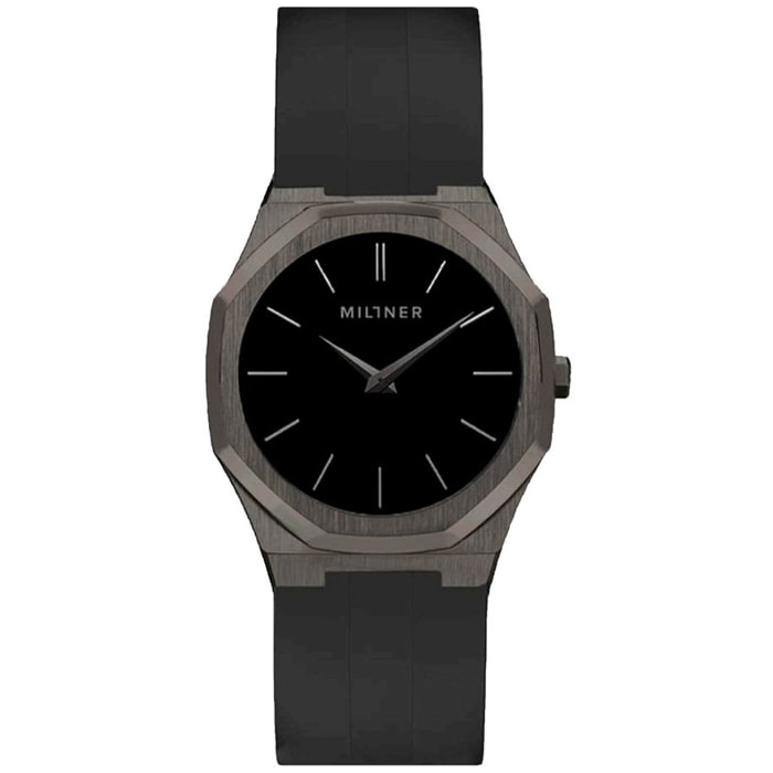 Reloj Millner OXFORD-SPORT-NEGRO Mujer Analogico Cuarzo con Correa de Silicona