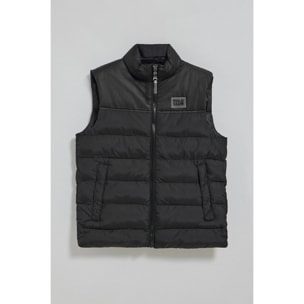 Chaleco negro ultraligero con parche engomado Polo Club