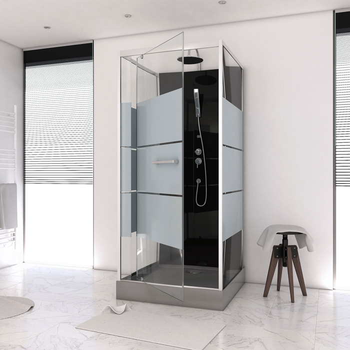 Cabine de douche carrée 80x80x220cm - SCRATCHY 80