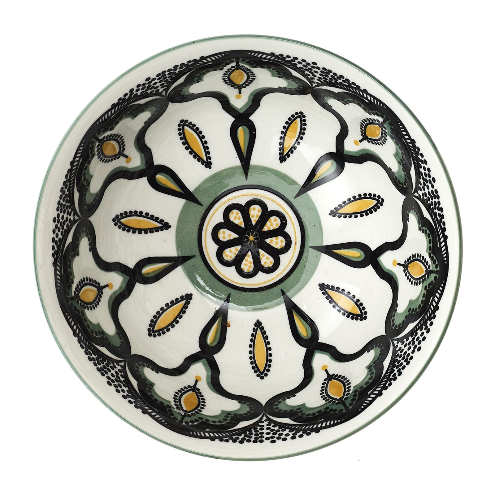Coupelle Mandala Vert D15cm8