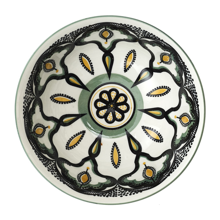 Coupelle Mandala Vert D15cm8