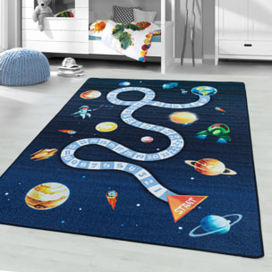 PLAY - Tapis enfant jeu de l'oie espace bleu - PLA2910BLE