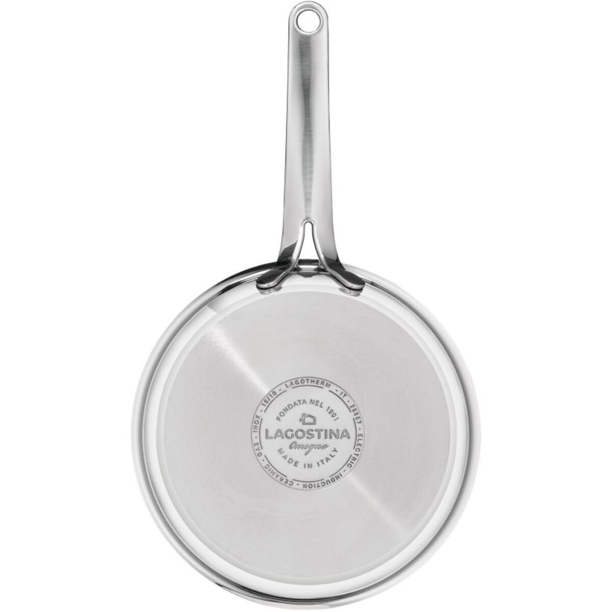 Poêle LAGOSTINA 2 poeles inox La Prima 24-28 cm