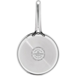 Poêle LAGOSTINA 2 poeles inox La Prima 24-28 cm
